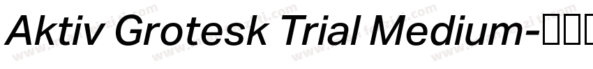 Aktiv Grotesk Trial Medium字体转换